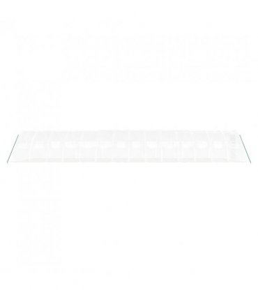 vidaXL Greenhouse with Steel Frame White 56 m² 14x4x2 m — Size: 14 x 4 x 2 m