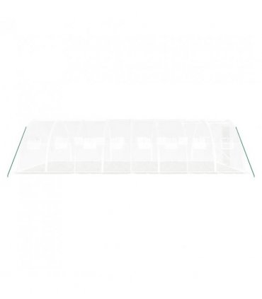 vidaXL Greenhouse with Steel Frame White 32 m² 8x4x2 m — Size: 8 x 4 x 2 m