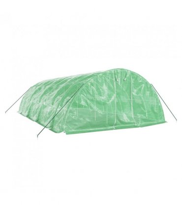vidaXL Greenhouse with Steel Frame Green 40 m² 8x5x2.3 m — Size: 8 x 5 x 2.3 m