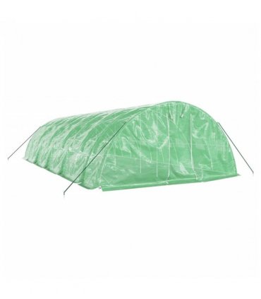 vidaXL Greenhouse with Steel Frame Green 50 m² 10x5x2.3 m — Size: 10 x 5 x 2.3 m
