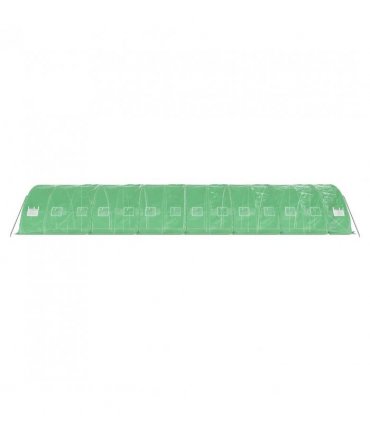 vidaXL Greenhouse with Steel Frame Green 70 m² 14x5x2.3 m — Size: 14 x 5 x 2.3 m