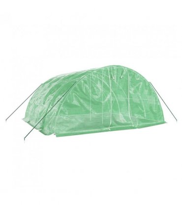 vidaXL Greenhouse with Steel Frame Green 20 m² 5x4x2.3 m — Size: 5 x 4 x 2.3 m