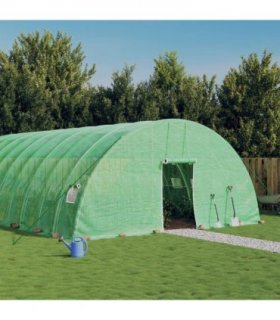 vidaXL Greenhouse with Steel Frame Green 48 m² 8x6x2.85 m — Size: 8 x 6 x 2.85 m