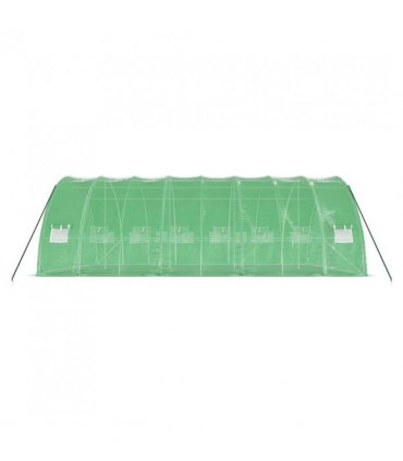 vidaXL Greenhouse with Steel Frame Green 48 m² 8x6x2.85 m — Size: 8 x 6 x 2.85 m
