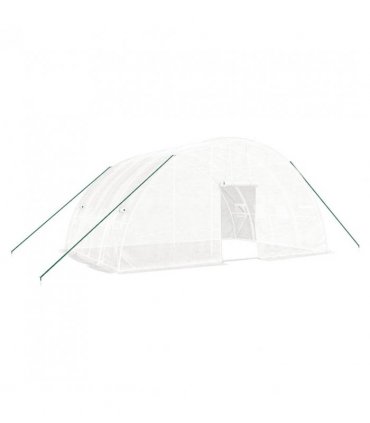 vidaXL Greenhouse with Steel Frame White 24 m² 6x4x2.85 m — Size: 6 x 4 x 2.85 m
