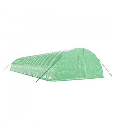 vidaXL Greenhouse with Steel Frame Green 120 m² 20x6x2.85 m — Size: 20 x 6 x 2.85 m