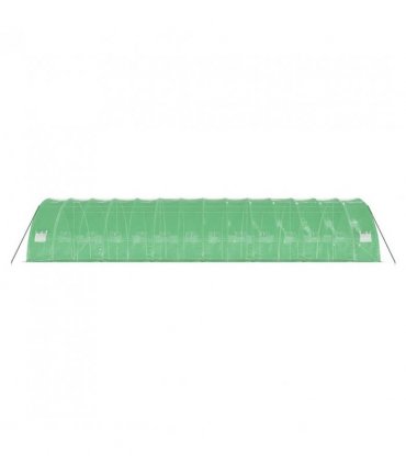 vidaXL Greenhouse with Steel Frame Green 84 m² 14x6x2.85 m — Size: 14 x 6 x 2.85 m