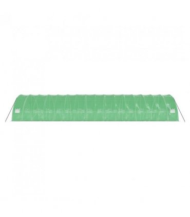 vidaXL Greenhouse with Steel Frame Green 96 m² 16x6x2.85 m — Size: 16 x 6 x 2.85 m