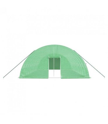 vidaXL Greenhouse with Steel Frame Green 60 m² 10x6x2.85 m — Size: 10 x 6 x 2.85 m