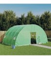 vidaXL Greenhouse with Steel Frame Green 24 m² 6x4x2.85 m — Size: 6 x 4 x 2.85 m