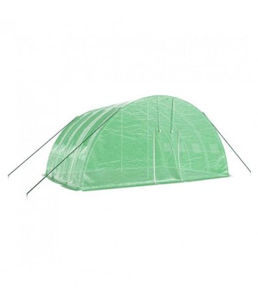 vidaXL Greenhouse with Steel Frame Green 24 m² 6x4x2.85 m — Size: 6 x 4 x 2.85 m