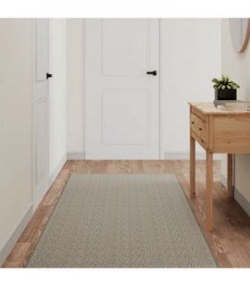vidaXL Carpet Runner Sisal Look Platina 80x400 cm — Size: 80 x 400 cm