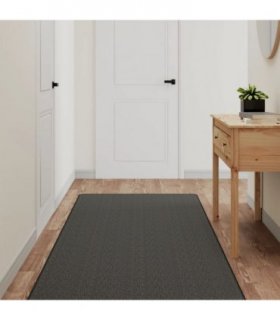 vidaXL Carpet Runner Sisal Look Anthracite 80x200 cm — Size: 80 x 200 cm