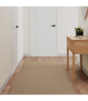 vidaXL Carpet Runner Sisal Look Sand 80x200 cm — Size: 80 x 200 cm