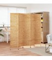vidaXL Room Divider 5-Panel 205x180 cm Water Hyacinth — Colour: light brown, Size: 205 x 180 cm