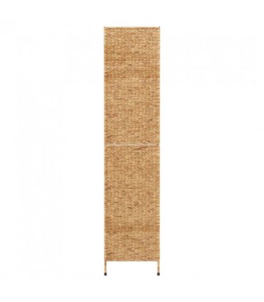 vidaXL Room Divider 5-Panel 205x180 cm Water Hyacinth — Colour: light brown, Size: 205 x 180 cm