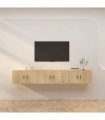 vidaXL Wall-mounted TV Cabinets 3 pcs Sonoma Oak 80x34.5x40 cm