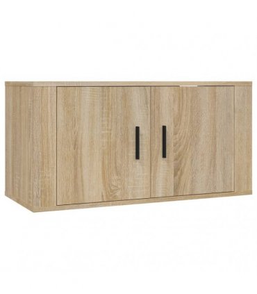 vidaXL Wall-mounted TV Cabinets 3 pcs Sonoma Oak 80x34.5x40 cm