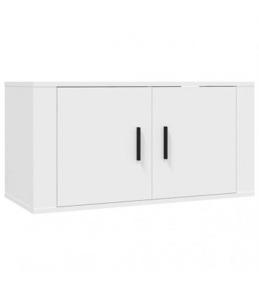 vidaXL Wall-mounted TV Cabinets 2 pcs White 80x34.5x40 cm