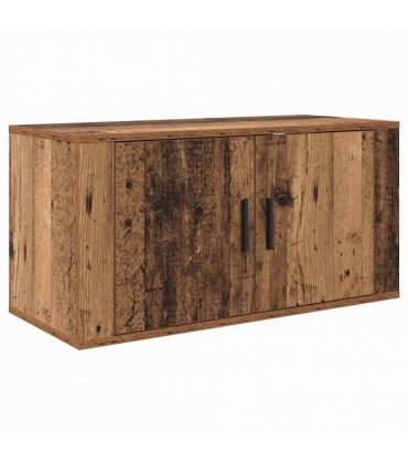 vidaXL Wall-mounted TV Cabinet Set 2 pcs Old Wood 80 x 34.5 x 40 cm