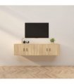 vidaXL Wall-mounted TV Cabinets 2 pcs Sonoma Oak 80x34.5x40 cm