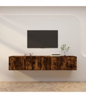 vidaXL Wall-mounted TV Cabinets 2 pcs Smoked Oak 100x34.5x40 cm