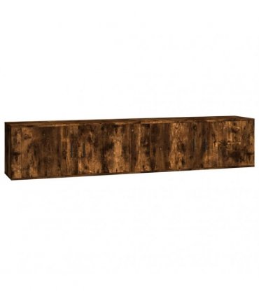 vidaXL Wall-mounted TV Cabinets 2 pcs Smoked Oak 100x34.5x40 cm