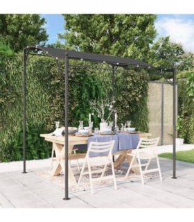 vidaXL Canopy Anthracite 2x2.3 m 180 g/m² Fabric and Steel