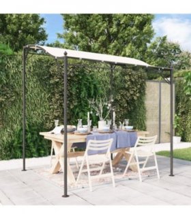 vidaXL Canopy Cream 2x2.3 m 180 g/m² Fabric and Steel