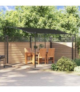 vidaXL Canopy Anthracite 4x3 m 180 g/m² Fabric and Steel