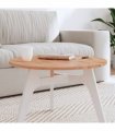 vidaXL Table Top Ø60x1.5 cm Round Solid Wood Beech — Colour: brown, Size: 60 x 1.5 cm