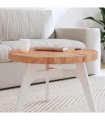 vidaXL Table Top Ø60x4 cm Round Solid Wood Beech — Colour: brown, Size: 60 x 4 cm