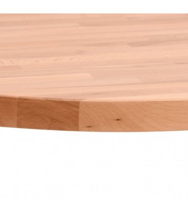 vidaXL Table Top Ø40x1.5 cm Round Solid Wood Beech — Colour: brown, Size: 40 x 1.5 cm