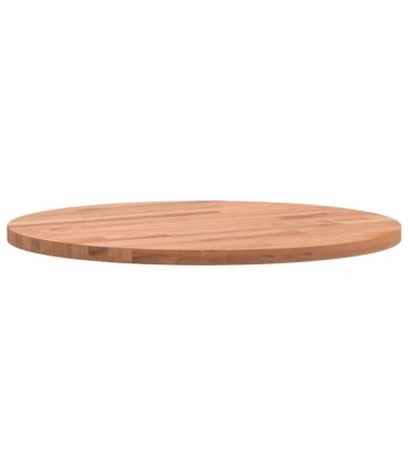 vidaXL Table Top Ø40x1.5 cm Round Solid Wood Beech — Colour: brown, Size: 40 x 1.5 cm