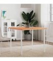 vidaXL Table Top 80x80x2.5 cm Square Solid Wood Beech — Colour: brown, Size: 80 x 80 x 2.5 cm