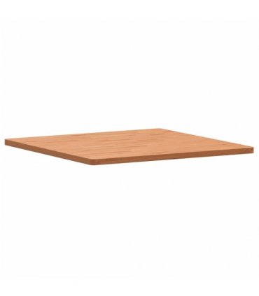 vidaXL Table Top 80x80x2.5 cm Square Solid Wood Beech — Colour: brown, Size: 80 x 80 x 2.5 cm