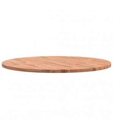 vidaXL Table Top Ø90x2.5 cm Round Solid Wood Beech — Colour: brown, Size: 90 x 2.5 cm