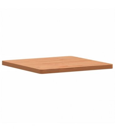 vidaXL Table Top 50x50x2.5 cm Square Solid Wood Beech — Colour: brown, Size: 50 x 50 x 2.5 cm