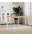 vidaXL Table Top 70x70x2.5 cm Square Solid Wood Beech — Colour: brown, Size: 70 x 70 x 2.5 cm
