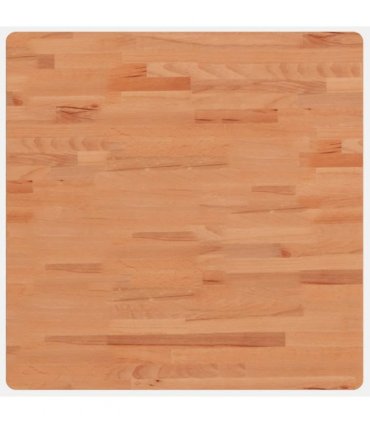 vidaXL Table Top 70x70x2.5 cm Square Solid Wood Beech — Colour: brown, Size: 70 x 70 x 2.5 cm
