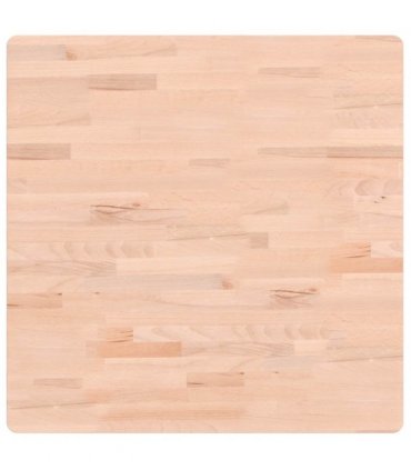 vidaXL Table Top 70x70x1.5 cm Square Solid Wood Beech — Colour: light brown, Size: 70 x 70 x 1.5 cm