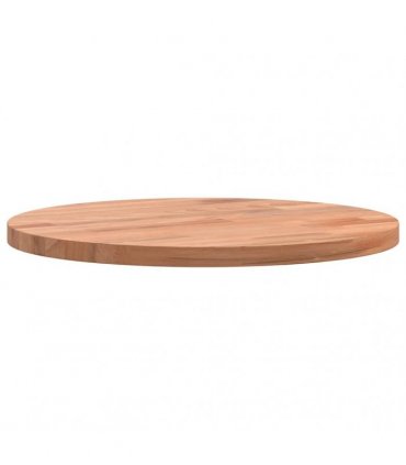 vidaXL Table Top Ø30x1.5 cm Round Solid Wood Beech — Colour: brown, Size: 30 x 1.5 cm