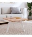 vidaXL Table Top 60x60x2.5 cm Square Solid Wood Beech — Colour: light brown, Size: 60 x 60 x 2.5 cm