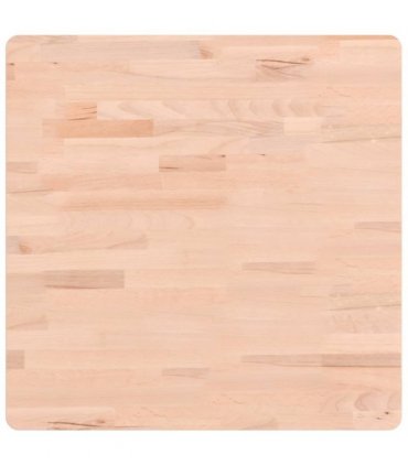 vidaXL Table Top 60x60x2.5 cm Square Solid Wood Beech — Colour: light brown, Size: 60 x 60 x 2.5 cm