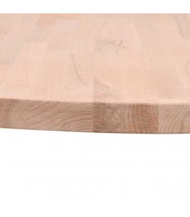 vidaXL Table Top Ø60x4 cm Round Solid Wood Beech — Colour: light brown, Size: 60 x 4 cm