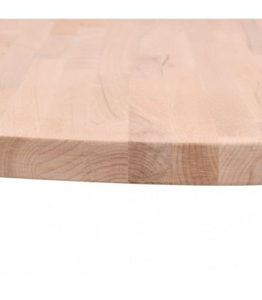 vidaXL Table Top Ø40x2.5 cm Round Solid Wood Beech — Colour: light brown, Size: 40 x 2.5 cm