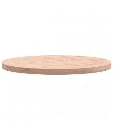 vidaXL Table Top Ø50x2.5 cm Round Solid Wood Beech — Colour: light brown, Size: 50 x 2.5 cm