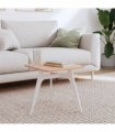 vidaXL Table Top 40x40x1.5 cm Square Solid Wood Beech — Colour: light brown, Size: 40 x 40 x 1.5 cm