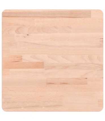vidaXL Table Top 40x40x1.5 cm Square Solid Wood Beech — Colour: light brown, Size: 40 x 40 x 1.5 cm