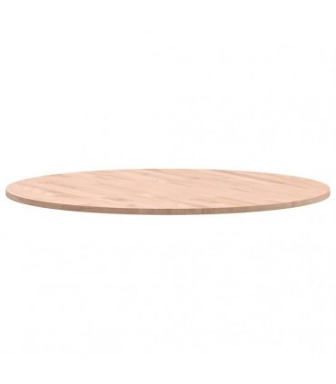vidaXL Table Top Ø80x1.5 cm Round Solid Wood Beech — Colour: light brown, Size: 80 x 1.5 cm